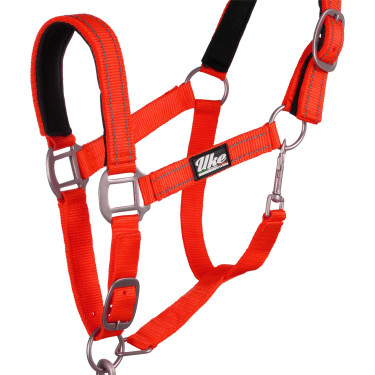 Licol Synthétique avec Longe Reflective Supreme Rouge