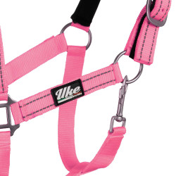 Licol Synthétique avec Longe Reflective Supreme Rose