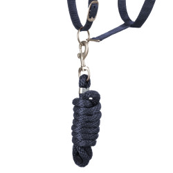 Licol Synthétique avec Longe Reflective Supreme Marine Bleu marine