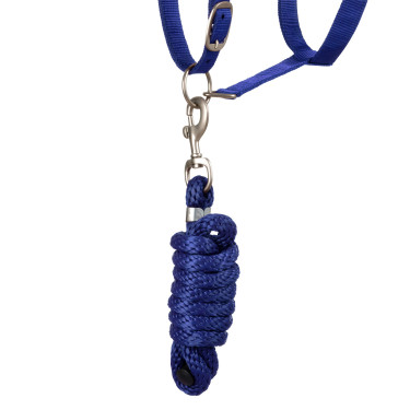 Licol Synthétique avec Longe Reflective Supreme Bleu royal