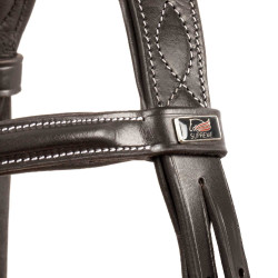 Bridon Supreme avec Couture Contraste et Rênes Supreme Marron