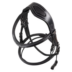 Bridon Supreme avec Couture Contraste et Rênes Supreme Noir Bridon Supreme avec Couture Contraste et Rênes Supreme Noir