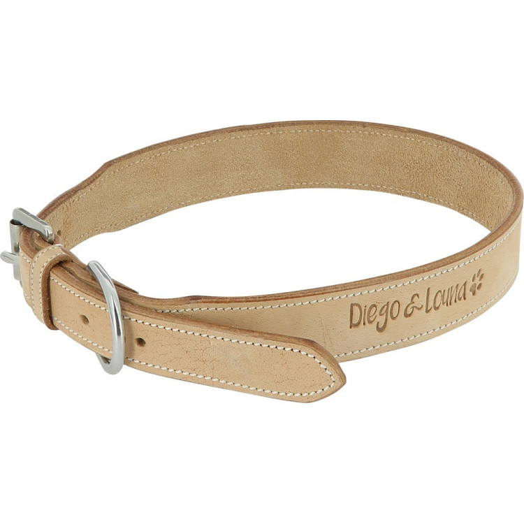 Collier cuir Diego & Louna pour chien