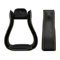 Étriers Western en Cuir Lakota Noir Étriers Western en Cuir Lakota Noir