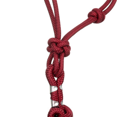 Licol Corde Nouée avec Longe Pool's Bordeaux