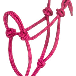 Licol Corde Nouée avec Longe Pool's Rose