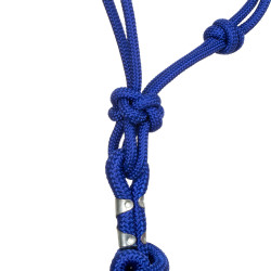 Licol Corde Nouée avec Longe Pool's Bleu royal