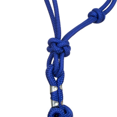 Licol Corde Nouée avec Longe Pool's Bleu royal