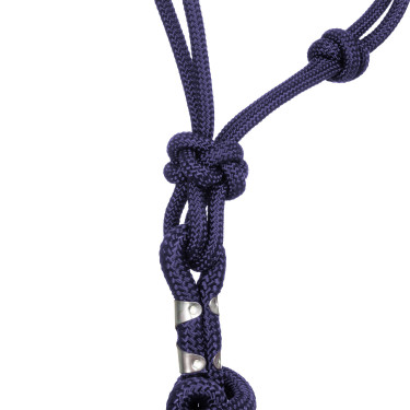 Licol Corde Nouée avec Longe Pool's Marine Bleu marine