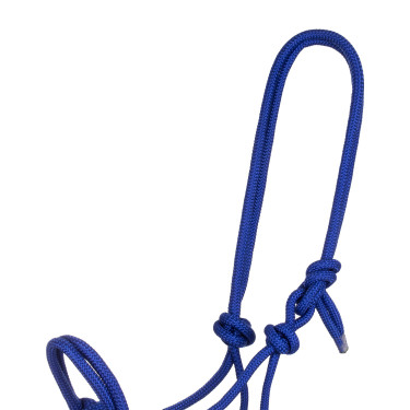 Licol Corde Nouée avec Longe Pool's Bleu royal