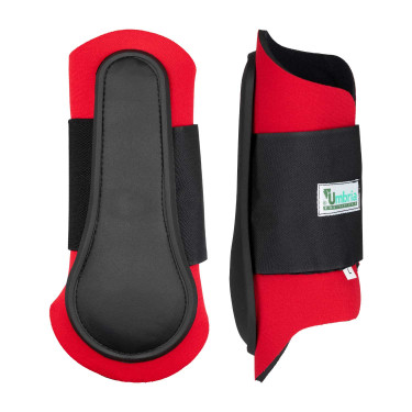 Guêtres en Néoprène avec Coque en Caoutchouc Umbria Equitazione Rouge Guêtres en Néoprène avec Coque en Caoutchouc Umbria Equitazione Rouge