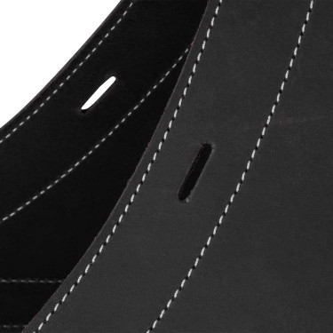 Sacoche de Selle en Veau Fermeture 3 Lanières Pool's Noir