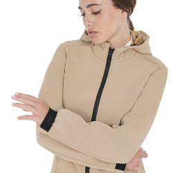 Veste softshell ajustée femme avec poches dissimulées Equestro Beige