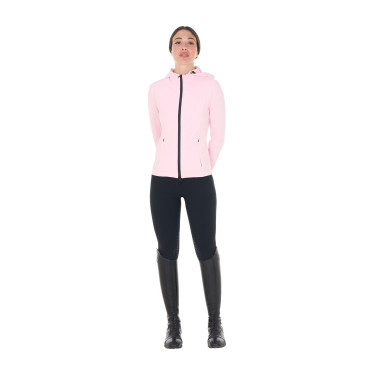 Veste softshell ajustée avec fermeture éclair coupe-vent femme Equestro Ballerine Rose