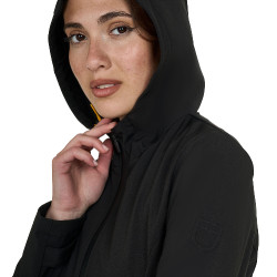 Veste softshell ajustée avec fermeture éclair coupe-vent femme Equestro Noir Veste softshell ajustée avec fermeture éclair coupe-vent femme Equestro Noir