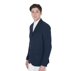 Veste de concours perforée homme en tissu technique Equestro Marine blazer Bleu marine Veste de concours perforée homme en tissu technique Equestro Marine blazer Bleu marine