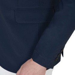 Veste de concours perforée homme en tissu technique Equestro Marine blazer Bleu marine Veste de concours perforée homme en tissu technique Equestro Marine blazer Bleu marine