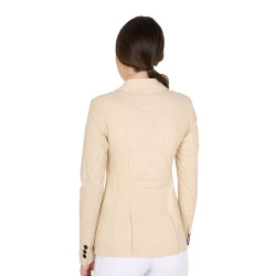 Veste de concours perforée femme 3 boutons Equestro Veste de concours perforée femme 3 boutons Equestro