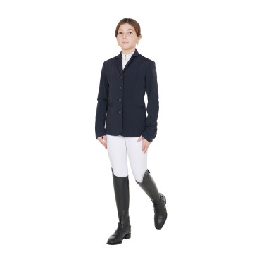 Veste de concours enfant Exclusive Equestro Marine blazer Bleu marine