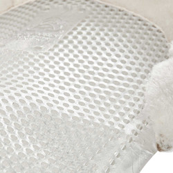 Amortisseur gel poney avec découpe et bordure en peau de mouton Classic Acavallo Transparent / blanc