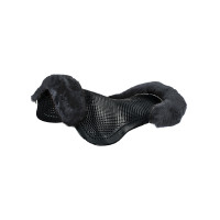 Amortisseur gel poney avec découpe et bordure en peau de mouton Classic Acavallo Transparent / blanc Amortisseur gel poney avec découpe et bordure en peau de mouton Classic Acavallo Transparent / blanc