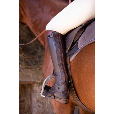 Mini-chaps Equithème Elite Havane Marron