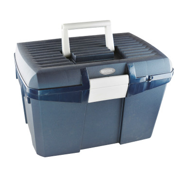Coffre de pansage Hippo-Tonic Marine / gris Bleu