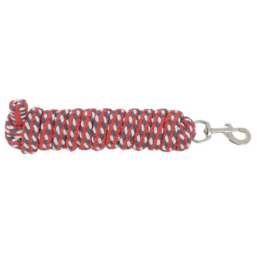 Longe attache tricolore Marine / rouge / blanc Bleu