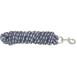 Longe attache tricolore Violet / noir / blanc