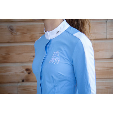 Chemise de concours Pénélope Showshirt Bleu artic