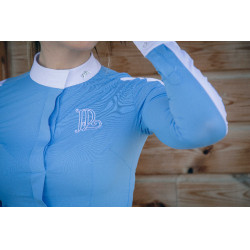 Chemise de concours Pénélope Showshirt Bleu artic