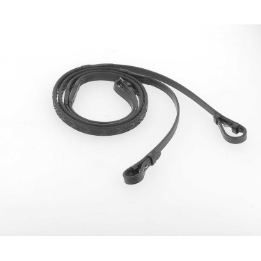 Rênes caoutchouc Pénélope Daily Noir