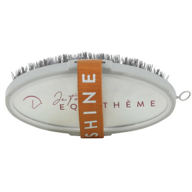 Brosse douce Equithème Je t'aime Gris