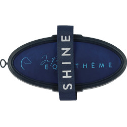 Brosse douce Equithème Je t'aime Bleu