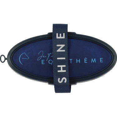 Brosse douce Equithème Je t'aime Bleu