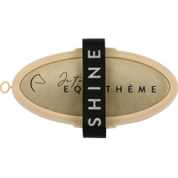 Brosse douce Equithème Je t'aime Amande Marron Brosse douce Equithème Je t'aime Amande Marron