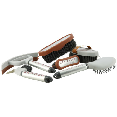 Cure-pieds Equithème Je t'aime Gris