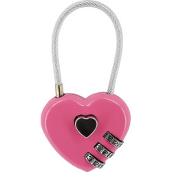 Cadenas Hippotonic Coeur Fuchsia Rose