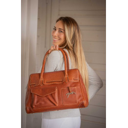 Sac à main Pénélope Maëlys Grand modèle Cognac Marron