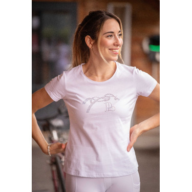 T-shirt Pénélope Iconic Strass Blanc