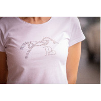 T-shirt Pénélope Iconic Strass Blanc