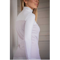 Polo de concours Pénélope Debbie Blanc / rose Polo de concours Pénélope Debbie Blanc / rose