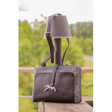 Sac Pénélope Pablito grand modèle Motif chevron / noir