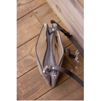 Sac Pénélope Pablito grand modèle Motif chevron / cognac Marron