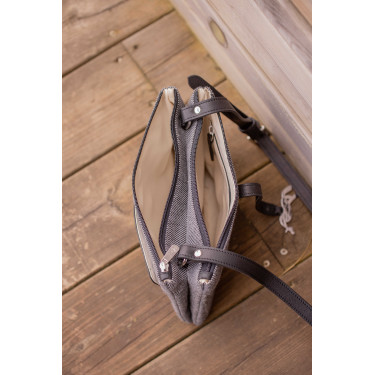 Sac Pénélope Pablito grand modèle Motif chevron / noir