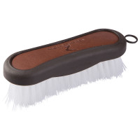 Brosse de pansage pour la tête poignée cuir Horze Maddox Marron foncé