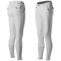 Pantalon à basanes silicone Horze Grand Prix homme Blanc Pantalon à basanes silicone Horze Grand Prix homme Blanc