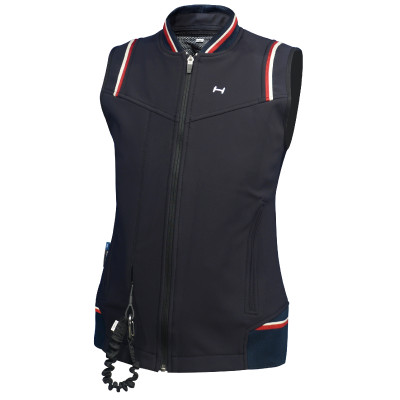 Blouson Helite Airshell Prestige pour airbag Zip'in Bleu nuit / rouge