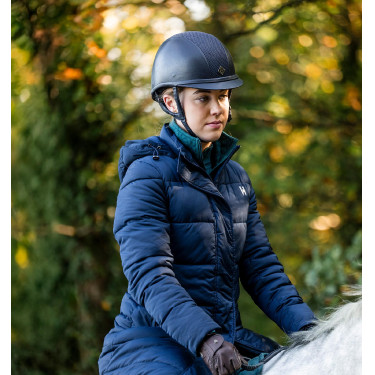 Manteau long rembourré Horseware Verve femme Marine Bleu marine