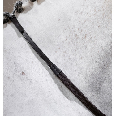 Rênes Horseware grip caoutchouc Marron